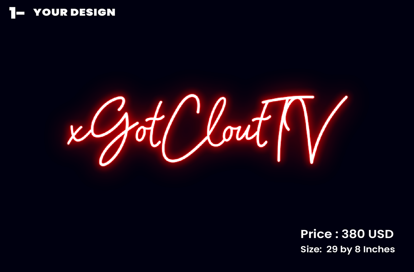 CUSTOM SIGN FOR xGotCloutTV.