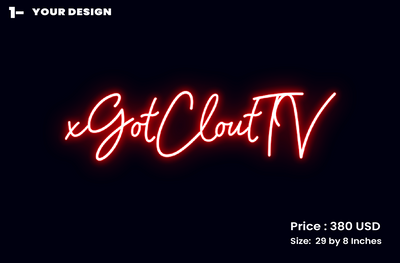 CUSTOM SIGN FOR xGotCloutTV.