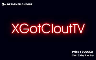 CUSTOM SIGN FOR xGotCloutTV.