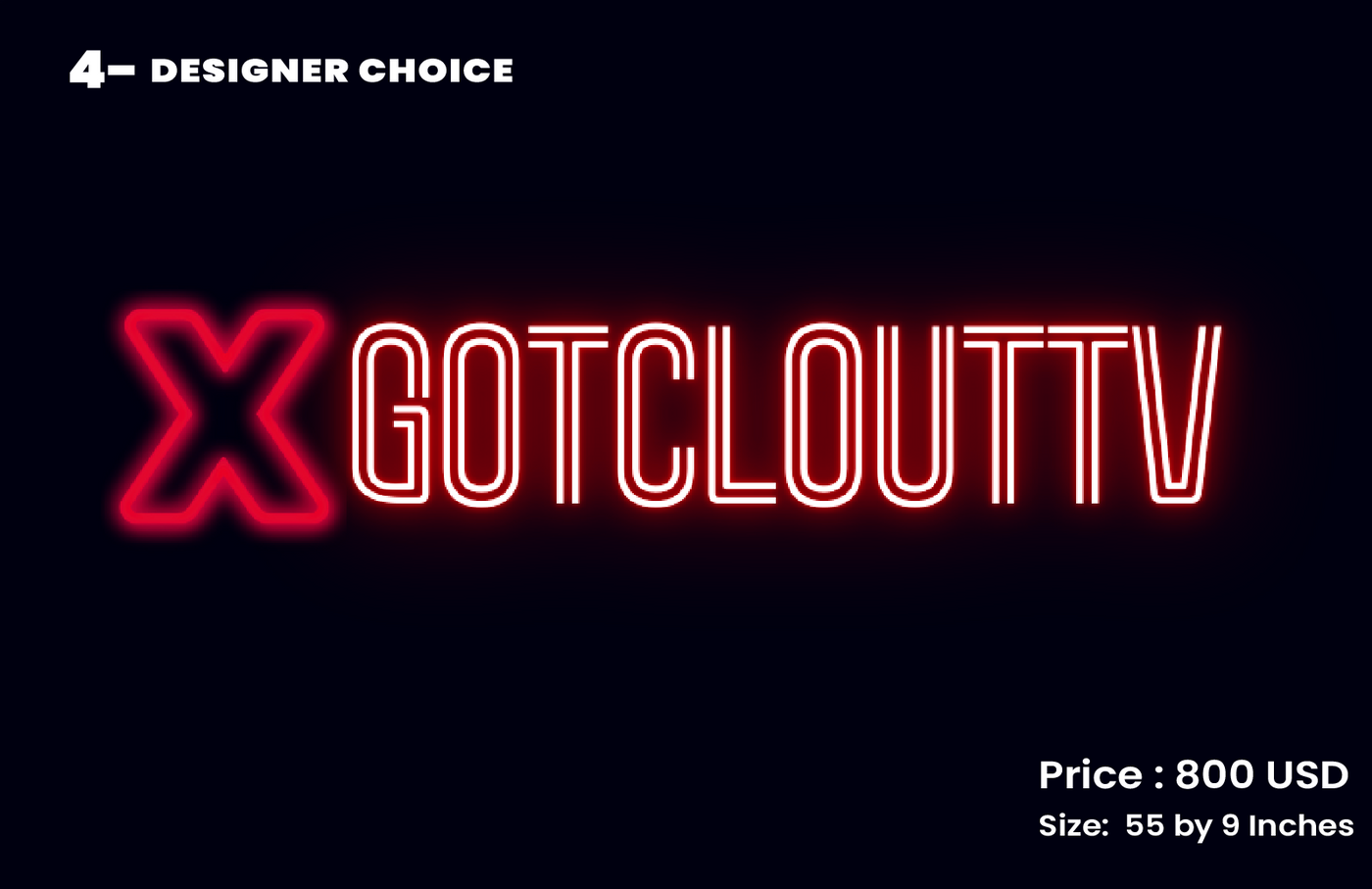 CUSTOM SIGN FOR xGotCloutTV.