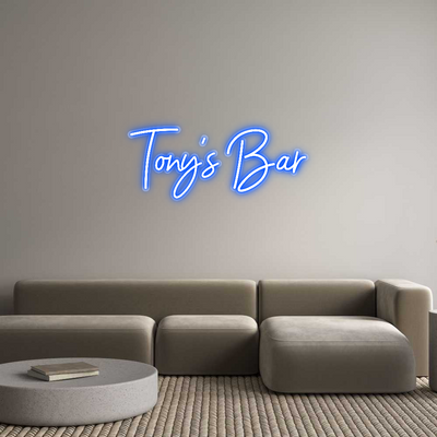 Custom Neon: Tony's Bar