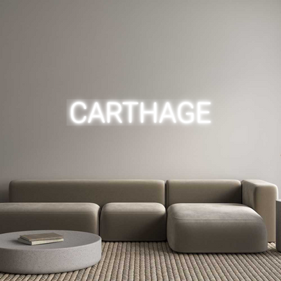 Custom Neon: CARTHAGE