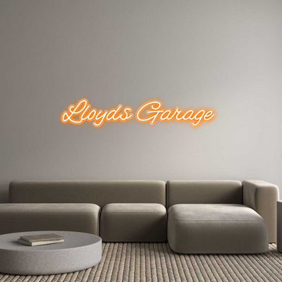 Custom Neon: Lloyds Garage