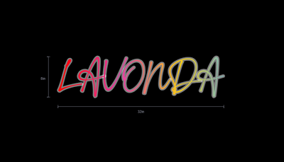 Custom Neon Sign For Lavonda Mcbride