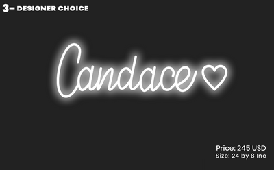 custom sign for Candace