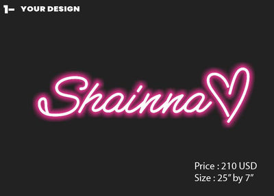 Custom Neon Sign for Shainna