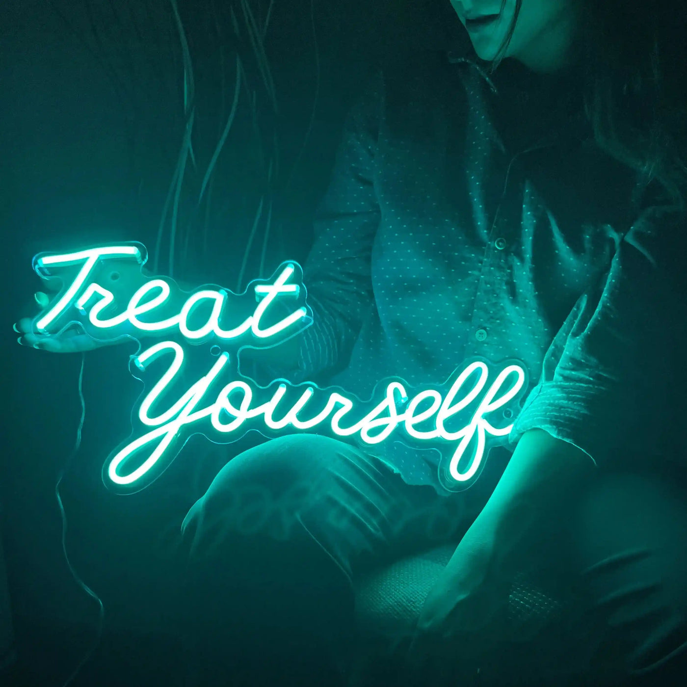 Treat Yourself Neon Sign | Luxuriate in Self-Care and Bliss - from manhattonneons.com.