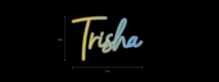 custom sign for Trisha