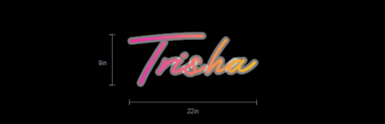 custom sign for Trisha