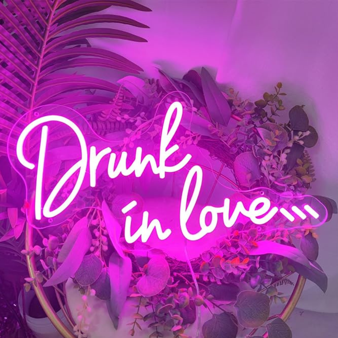 Drunk in love Wedding Neon Sign