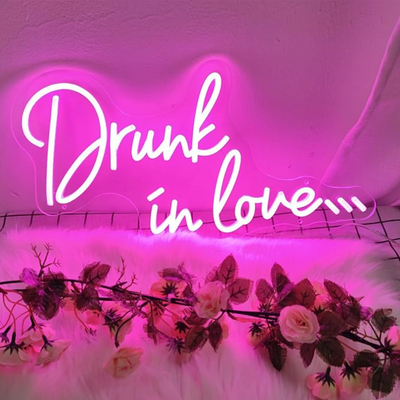 Drunk in love Wedding Neon Sign