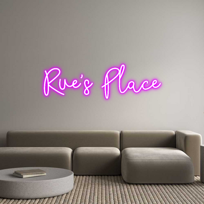 Custom Neon: Rue's Place