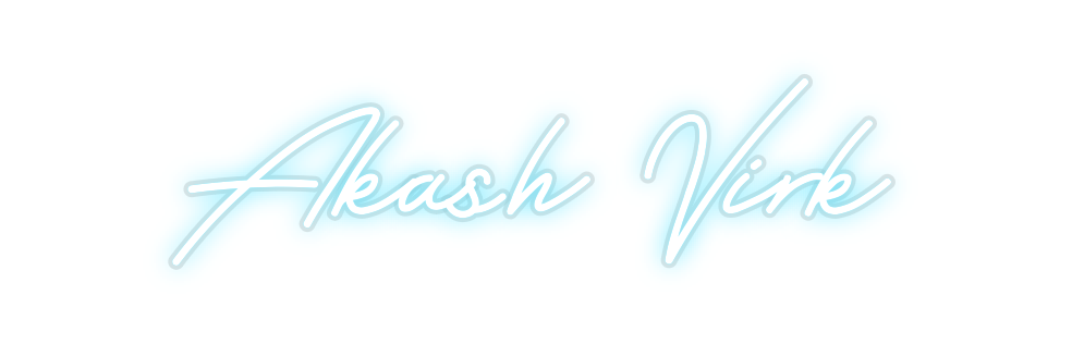 Custom Neon: Akash Virk