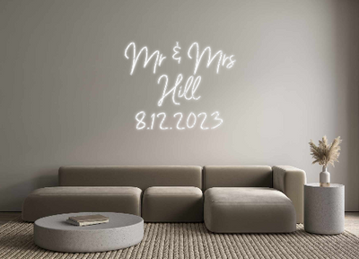 Custom Neon: Mr & Mrs
Hill...