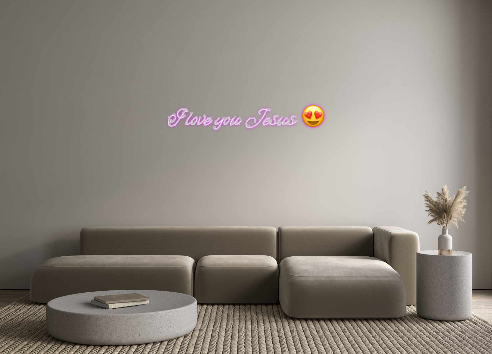 Custom Neon: I love you Je...