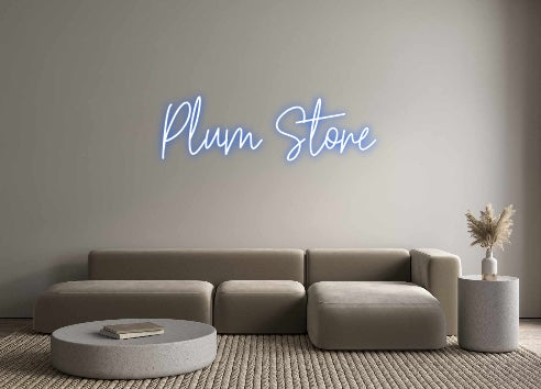 Custom Neon: Plum Store