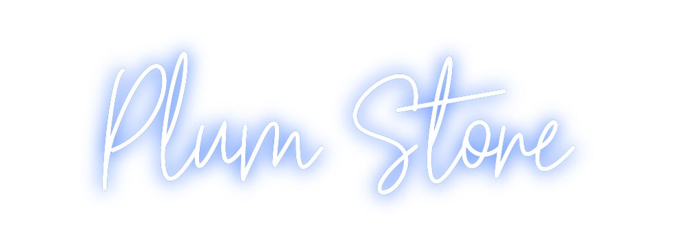 Custom Neon: Plum Store