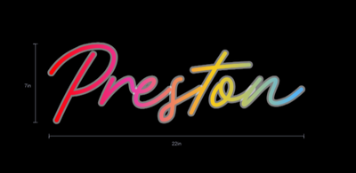 Custom sign for Preston Straub