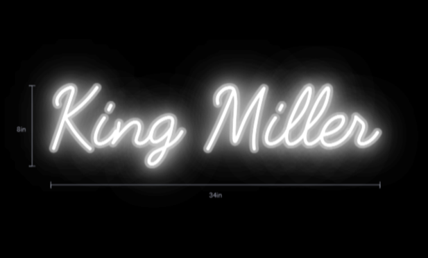 custom sign for Nellie Miller