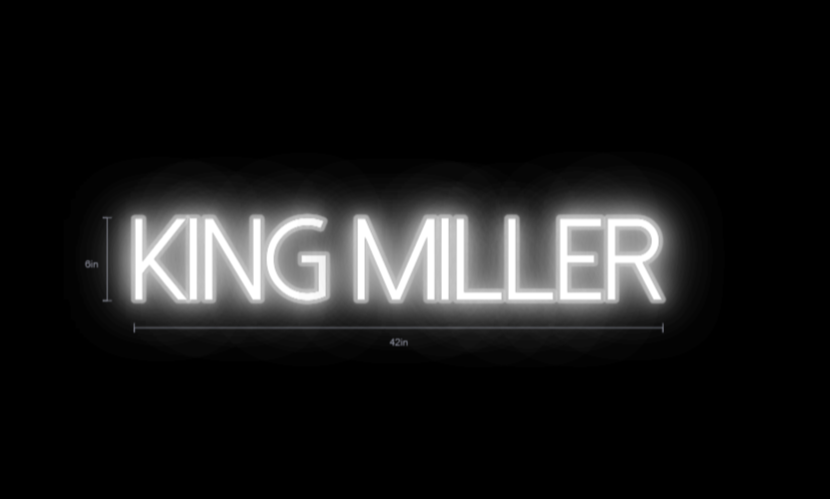 custom sign for Nellie Miller