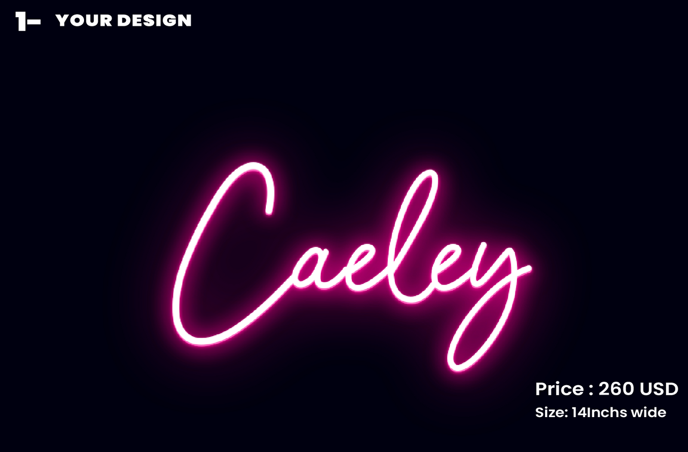 CISTOM SIGN FOR Caeley.