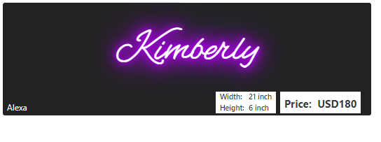 Custom neon for Kimberly Goldbeck