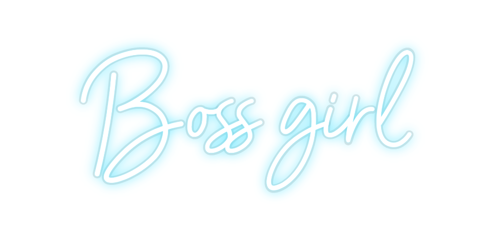 Custom Neon: Boss girl