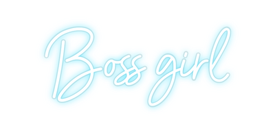 Custom Neon: Boss girl