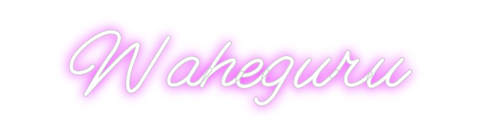 Custom Neon: Waheguru